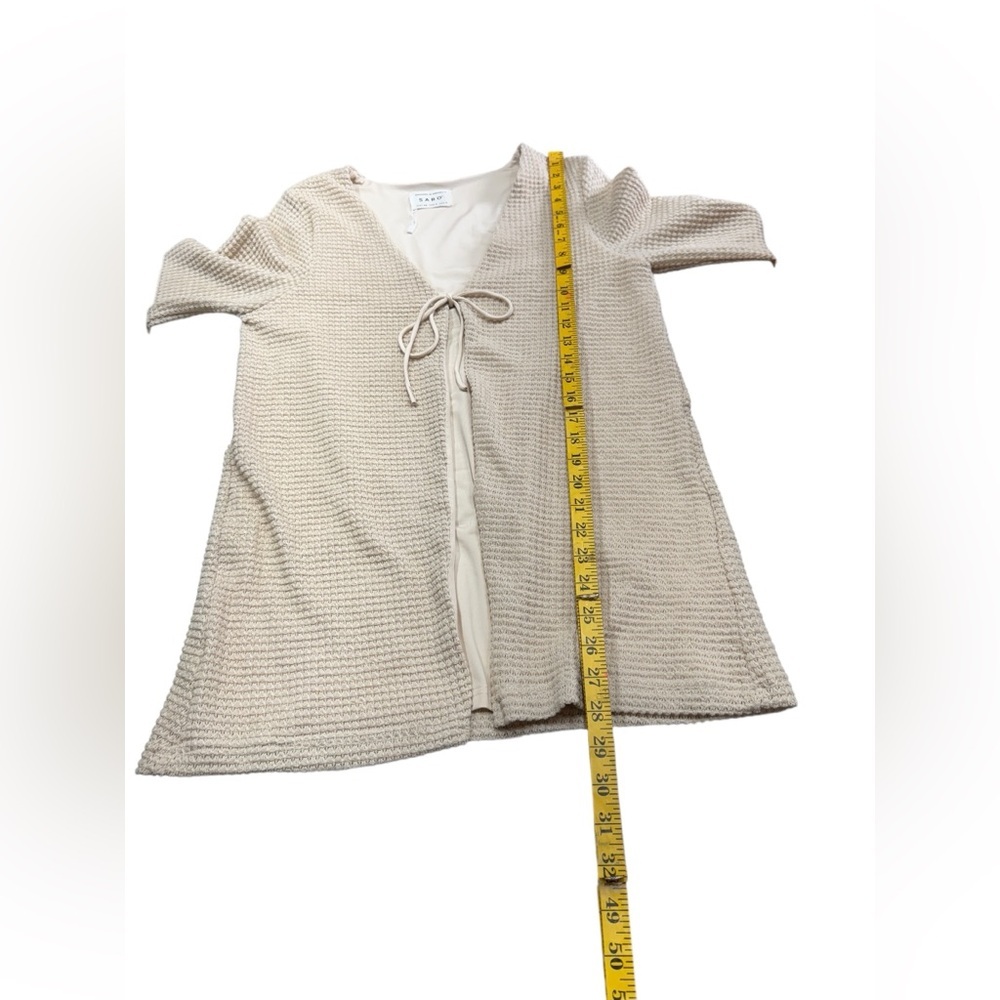 Sabo.Elegant beige Cardigan Sweater - Picture 12 of 16